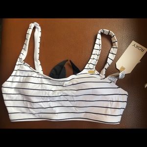 Roxy Striped Bralette Bikini Top